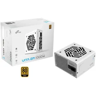 FSP VITA GM 1000W White, PC-Netzteil (weiß, 1x 12-Pin High Power GPU, 4x PCIe, Kabelmanagement, 1000 Watt)