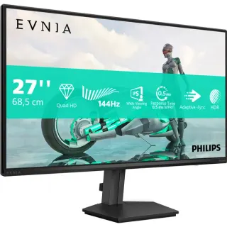 Philips Evnia 27M2N3500NF, Gaming-Monitor (68.5 cm (27 Zoll), dunkelgrau, QHD, IPS, HDMI, DP, 144Hz Panel)