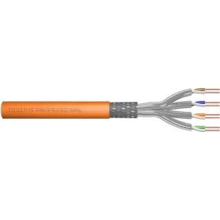 Digitus Professional Cat7 S/FTP Verlegekabel simplex, Dca (orange, 250 Meter Trommel)