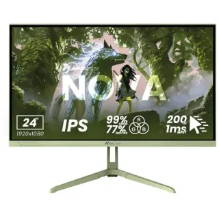 Arozzi Nova 24T1K200, Gaming-Monitor (61 cm (23.8 Zoll), grün, FullHD, IPS, HDMI, DP, Adaptive-Sync, HDR, 200Hz Panel)