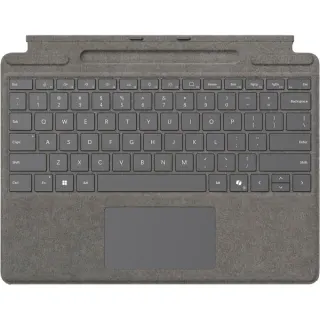 Microsoft Surface Pro Keyboard mit Stiftaufbewahrung for Business, Tastatur (platin, DE-Layout, für Surface Pro 10/9/8/X for Business)