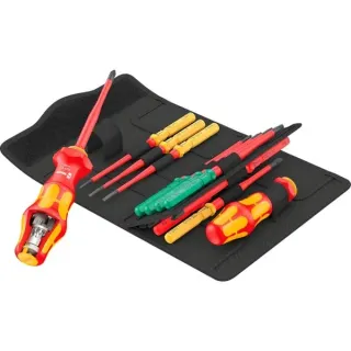 Wera Kraftform Kompakt Turbo i Imperial 1 Tool Finder, 16-teilig, Steckschlüssel (rot/gelb, 16-teilig)