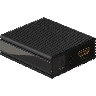 goobay HMDI-Audio-Extractor 4K @ 60 Hz, HDMI Splitter (schwarz)
