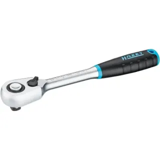 Hazet HiPer Feinzahn-Umschaltknarre 8816HPS, 3/8" (schwarz/blau, Betätigungswinkel 4°, Sicherheitsverriegelung)