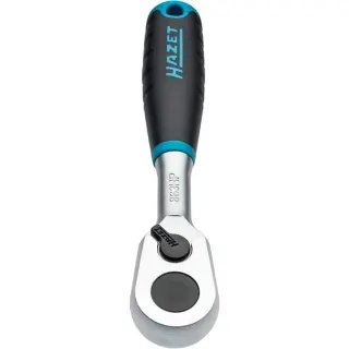 Hazet HiPer Feinzahn-Umschaltknarre 863HP, 1/4" (schwarz/blau, Betätigungswinkel 4°, Kugelsicherung)