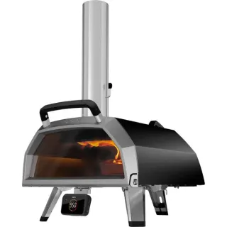 Ooni Karu 2 Pro Pizzaofen (schwarz/edelstahl, Multi-Brennstoff, für Pizzen bis ca. Ø 40cm)