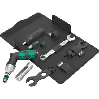 Wera 9524 Photovoltaik Montage Werkzeug-Set 1 (schwarz/grün, 7-teilig, mit Rapidaptor Schnellwechselfutter)