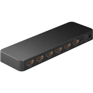 goobay HDMI Matrix-Schalter 4 auf 2 (4K @ 60Hz), HDMI Splitter (schwarz)