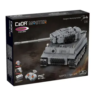 Jamara Panzer Tiger Maßstab 1:35 mit 2,4 Gigahertz Funksteuerung Bausteine, RC (grau)