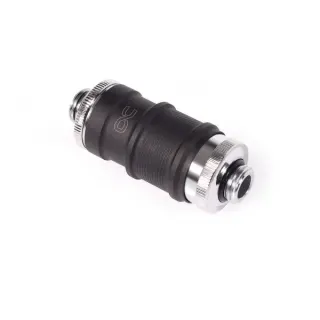 Alphacool ES Schnellverschluss BLH1A PushIn Set AG-AG, Verbindung (schwarz (matt)/chrom)