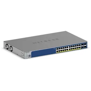 Netgear S3300-28X-PoE+ (GS728TXP), Switch (grau, 195W PoE Budget)