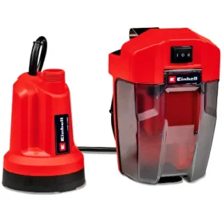 EINHELL Power X-Change Akku-Klarwasserpumpe GE-SP 18 LL Li-Solo, 18Volt, Tauch- / Druckpumpe (rot/schwarz, ohne Akku und Ladegerät)