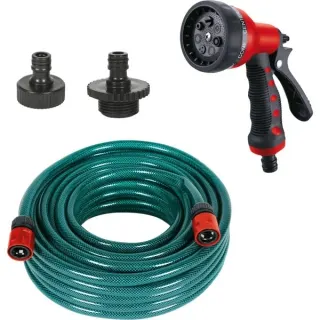 EINHELL Pumpen Zubehörset Druckseite (OFP), 4-teilig, Schlauch (20 Meter, mit Gartenbrause)