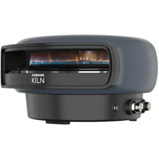 Everdure 2-Brenner Pizzaofen Kiln R desert grey (hellgrau, 8,5 kW, für Pizzen bis ca. Ø 40cm, rotierender Pizzastein)