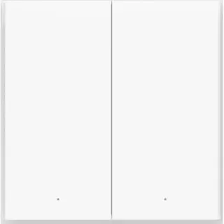 Aqara Smarter Lichtschalter H1 EU (ohne Neutralleiter) (grau, Doppel Wippe)