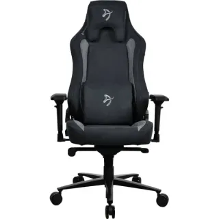 Arozzi Vernazza Supersoft Fabric, Gaming-Stuhl (schwarz/grau, Black)
