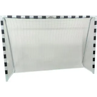 VEDES Fußballtor mit 30-lagigem Polyester Tornetz und Pulverbeschichteten Rohren, 300x200x90 cm (schwarz)