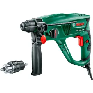 Bosch Heimwerken & Garten Bohrhammer PBH 2500 SRE (grün/schwarz, 600 Watt, Koffer)