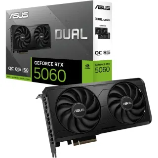 ASUS GeForce RTX 5060 DUAL OC EVO Edition 8GB, Grafikkarte (schwarz, DLSS 5, 3x DisplayPort, 1x HDMI 2.1)