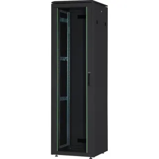 Digitus Netzwerkschrank Unique Serie - 600x600 mm (BxT), IT-Schrank (schwarz, 42 Höheneinheiten)