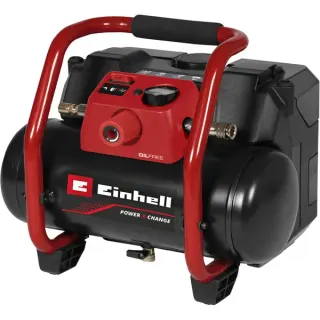 EINHELL Power X-Change Akku-Kompressor TE-AC 36/150 Li OF - Solo, 36Volt (2x18V) (schwarz/rot, ohne Akku und Ladegerät)