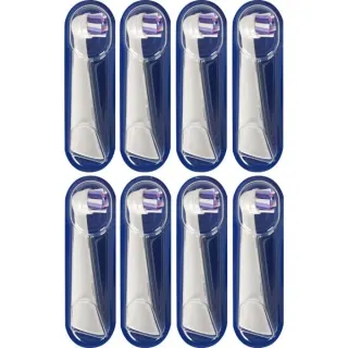 Oral-B iO Strahlendes Weiss 8er, Aufsteckbürste (weiß, Für eine aufhellende Reinigung)