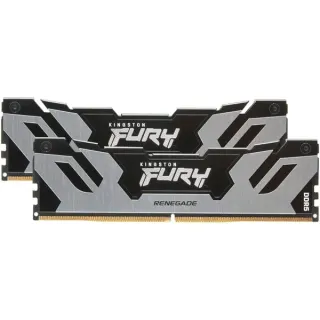 Kingston FURY DIMM 32 GB DDR5-7200 (2x 16 GB) Dual-Kit, Arbeitsspeicher (schwarz/silber, KF572C38RSK2-32, Fury Renegade Silver, INTEL XMP)