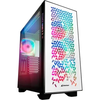 Sharkoon ELITE SHARK CA300H Generalüberholt, Big-Tower-Gehäuse (weiß, 2x gehärtetes Glas)
