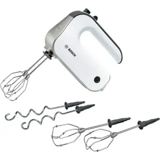 Bosch Home Handmixer Styline MFQ4835DE (weiß/silber, 575 Watt, 2 Paare Rührbesen "FineCreamer")