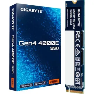 GIGABYTE Gen4 4000E SSD 250 GB (PCIe 4.0 x4, NVMe 1.4, M.2 2280)