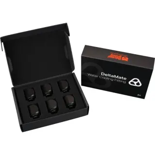 Thermal Grizzly DeltaMate Rotary – 90°, Verbindung (schwarz, 6er Pack)