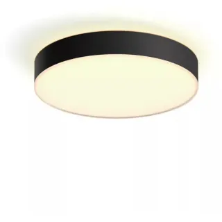 Philips HUE White Ambiance Enrave Deckenleuchte L, LED-Leuchte (schwarz, inkl. Dimmschalter)