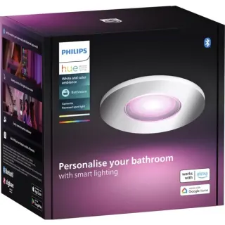 Philips HUE White & Color Ambiance Xamento Einbauspot, LED-Leuchte (silber, rund)
