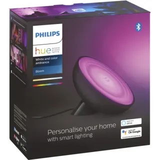 Philips HUE White & Color Ambiance Bloom Tischleuchte, LED-Leuchte (schwarz)