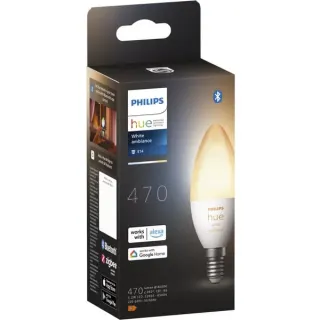 Philips HUE White Ambiance E14 Smarte Lampe Kerzenform 470, LED-Lampe