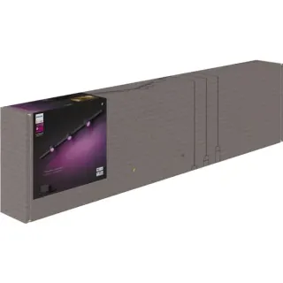 Philips HUE White & Color Ambiance Perifo Basis-Set Wandleuchte 3 Spots (schwarz)