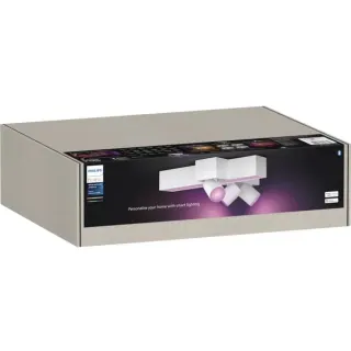 Philips HUE White & Color Ambiance CentrisCross 3er Deckenspot, LED-Leuchte (weiß)