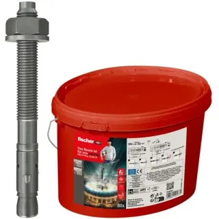 fischer Bolzenanker FAZ II Plus 12/20 R im Eimer, Dübel (edelstahl, 80 Stück)