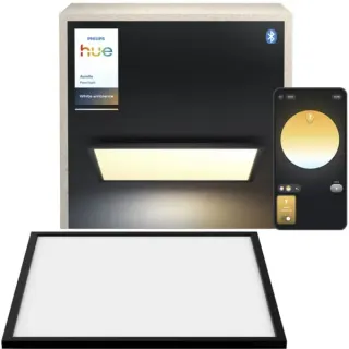 Philips HUE White Ambiance Aurelle Quadratische Panelleuchte, LED-Leuchte (schwarz)