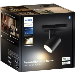 Philips HUE White Ambiance Runner Einzelspot, LED-Leuchte (schwarz, inkl. Dimmschalter)