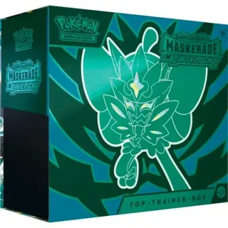 Pokémon-TCG: Karmesin & Purpur - Maskerade im Zwielicht Top-Trainer Box, Sammelkarten