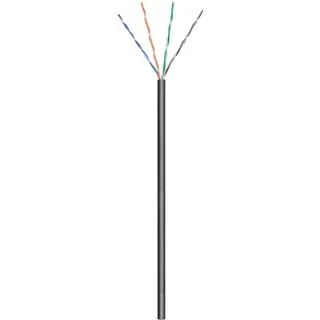 goobay Patchkabel Outdoor Cat.6 U/UTP (schwarz, 100 Meter)