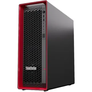 Lenovo ThinkStation P5 (30GA00ASGE), PC-System (schwarz/rot, Windows 11 Pro for Workstations)