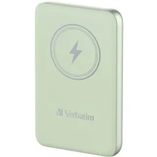 Verbatim Wireless Powerbank Charge 'n' Go 10.000mAh (hellgrün, Qi, PD 3.0, Quick Charge 3.0)
