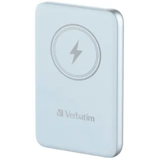 Verbatim Wireless Powerbank Charge 'n' Go 10.000mAh (hellblau, Qi, PD 3.0, Quick Charge 3.0)
