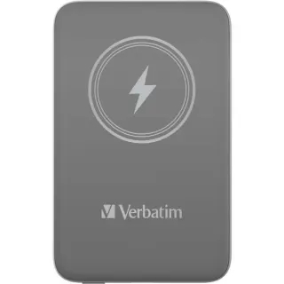 Verbatim Wireless Powerbank Charge 'n' Go 10.000mAh (grau, Qi, PD 3.0, Quick Charge 3.0)