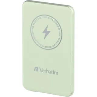 Verbatim Wireless Powerbank Charge 'n' Go 5.000mAh (hellgrün, Qi, PD 3.0, Quick Charge 3.0)