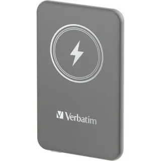 Verbatim Wireless Powerbank Charge 'n' Go 5.000mAh (grau, Qi, PD 3.0, Quick Charge 3.0)