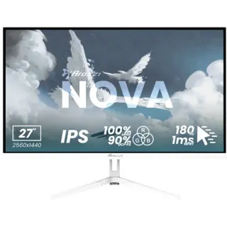 Arozzi Nova 27T2K180, Gaming-Monitor (68.6 cm (27 Zoll), weiß, QHD, IPS, HDMI, DP, Lautsprecher, 180Hz Panel)