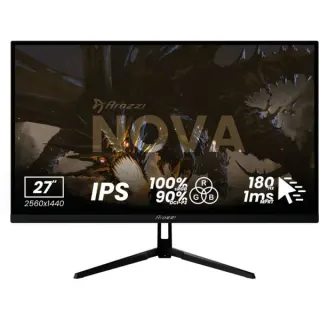 Arozzi Nova 27T2K180, Gaming-Monitor (68.6 cm (27 Zoll), schwarz, QHD, IPS, HDMI, DP, Lautsprecher, 180Hz Panel)